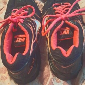 Pink and black nike Air Max